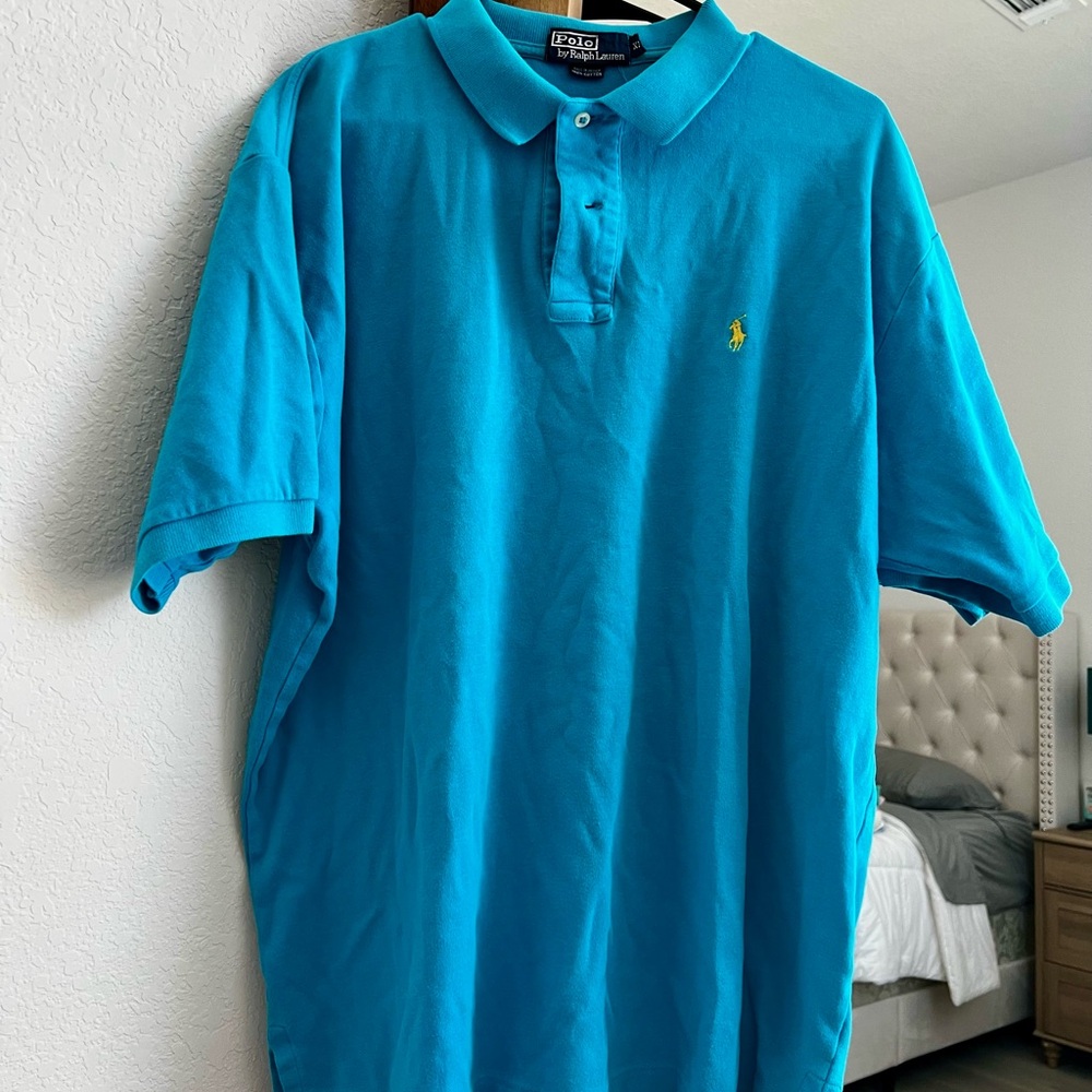Ralph Lauren Men's Vibrant Blue Polo Shirt